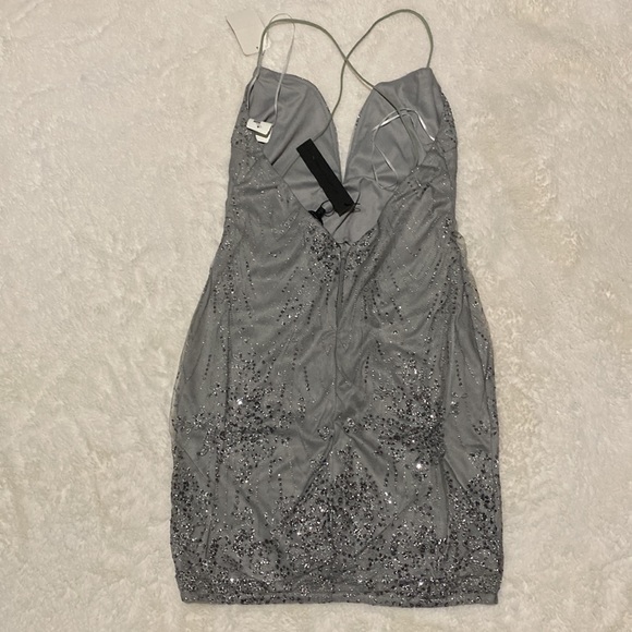Sexy sparkly gray party dress - Picture 4 of 4